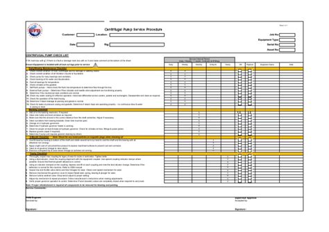 centrifugal pump startup checklist|pump inspection checklist pdf.